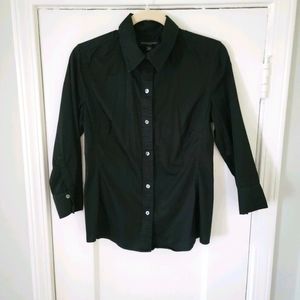WORN once szM  fitted black Banana Republic top
